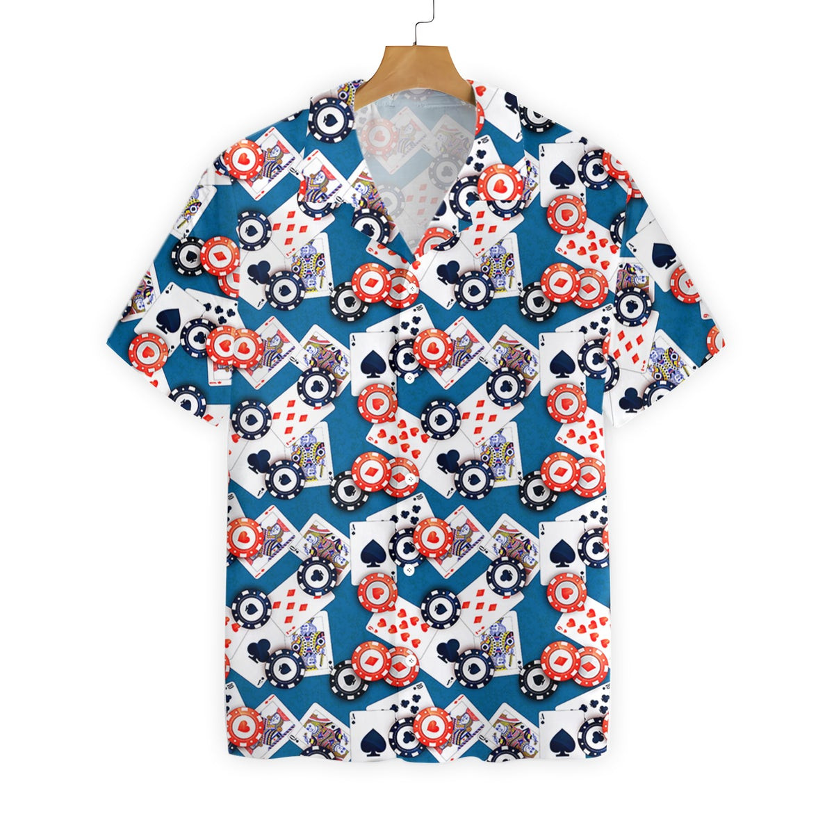 Poker Seamless Pattern Hawaiian Shirt