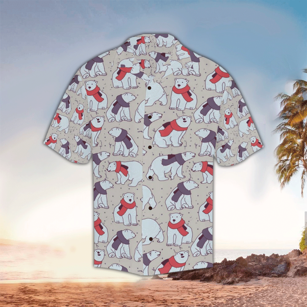 Polar Bear Shirt Polar Bear Hawaiian Shirt For Polar Bear Lovers Shirt for Men and Women