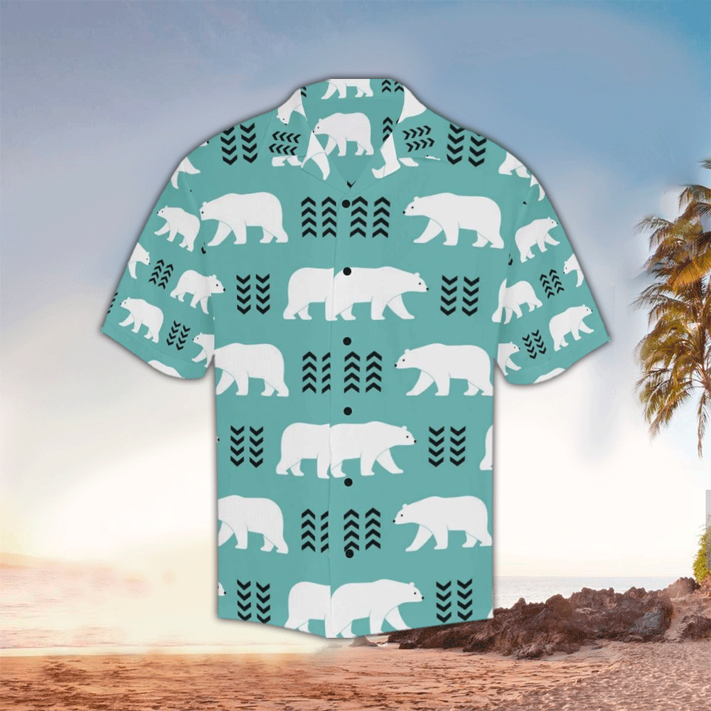 Polar Bear Shirt Polar Bear Hawaiian Shirt For Polar Bear Lovers Shirt for Men and Women