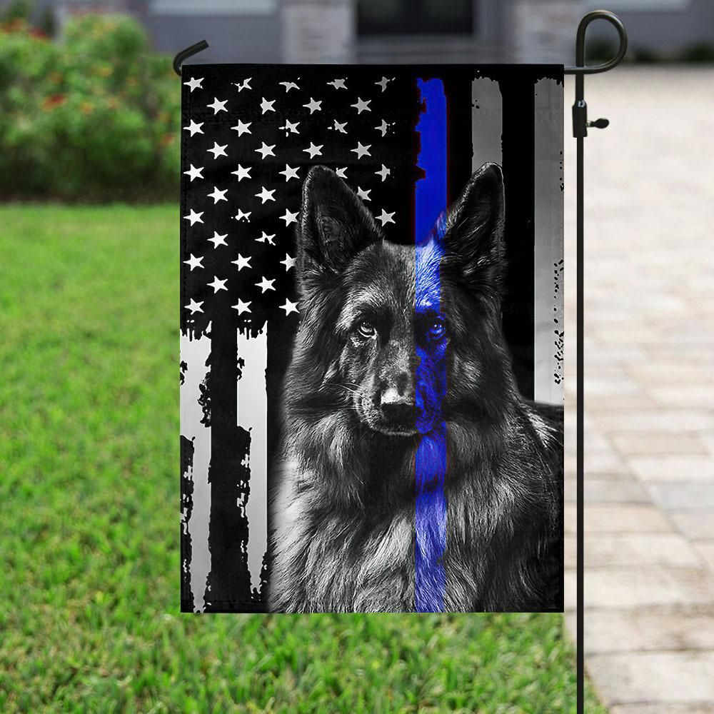 Police Dog German Shepherd Garden Flag House Flag