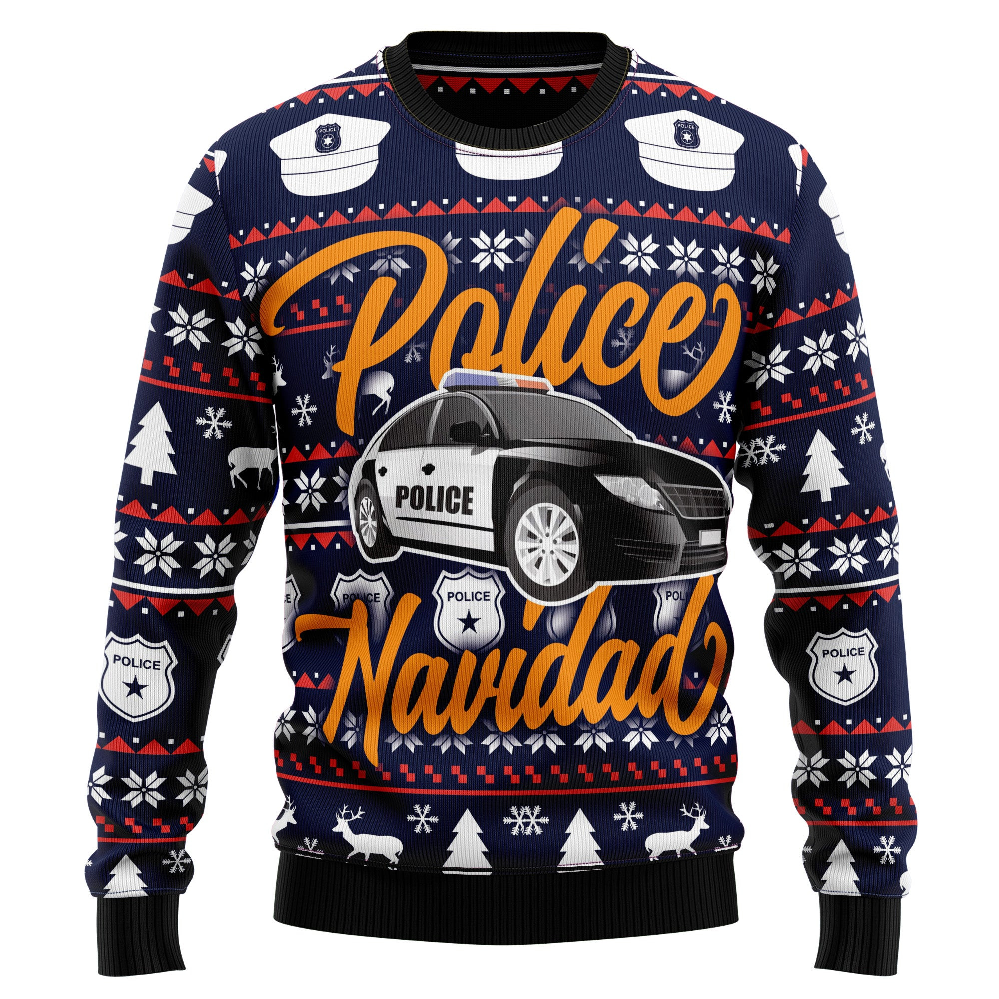 Police Navidad Ugly Christmas Sweater