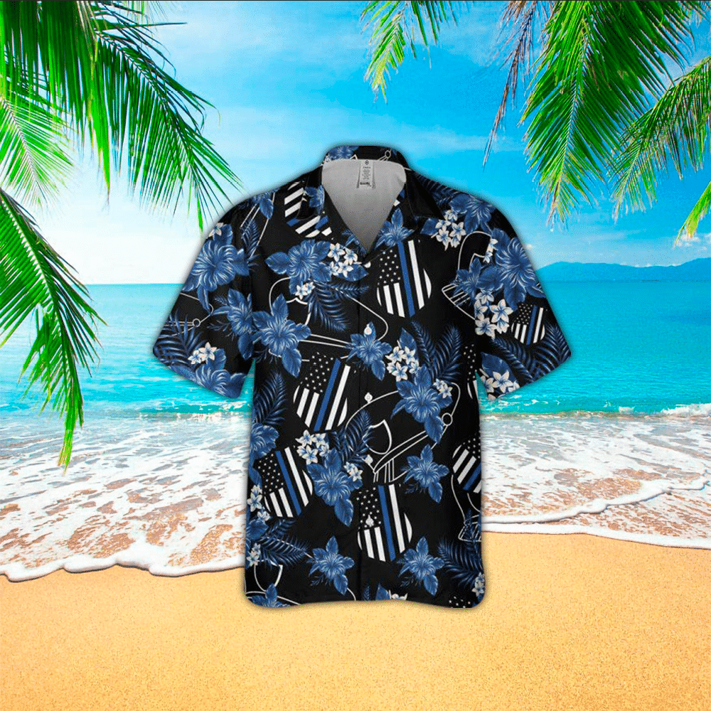 Police Shirt Police Hawaiian Shirt For Police Summer Aloha Shirt