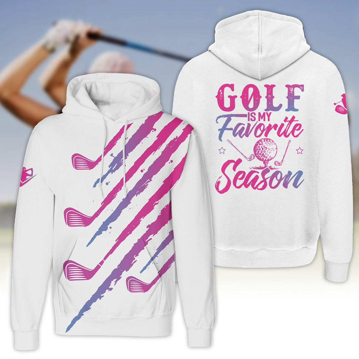 Polo Shirt Golf Is My Favorite Season Golf Shirt For Womens Hoodie Zipper Hoodie Shirt