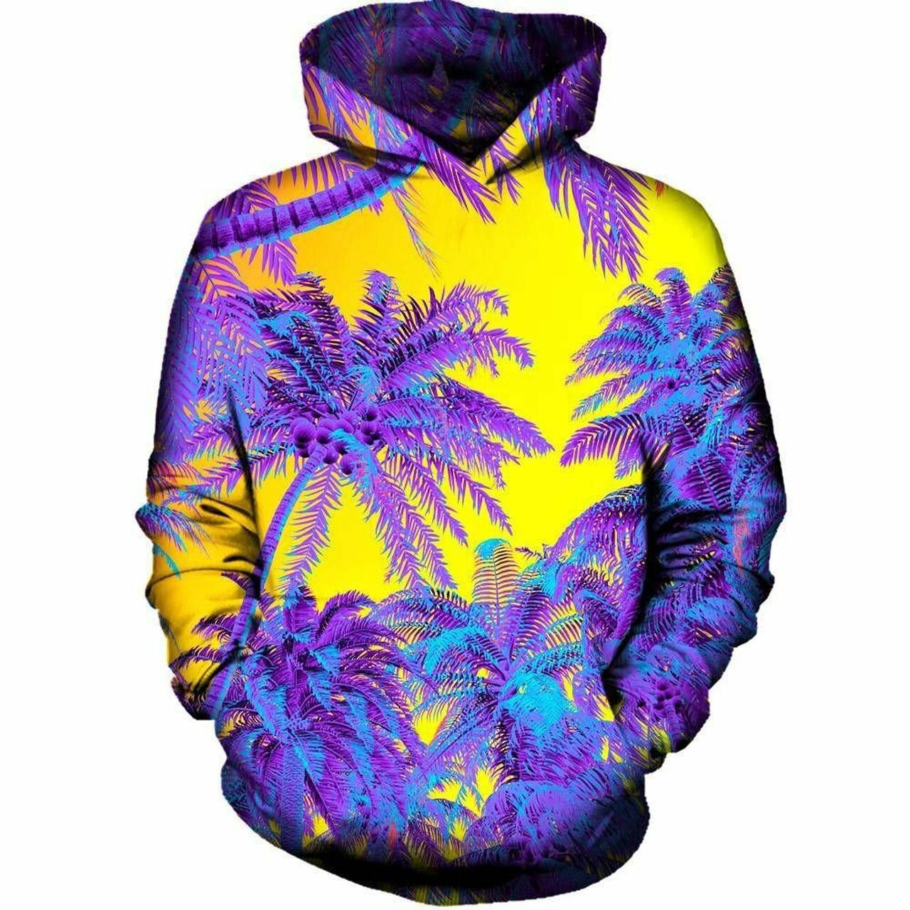 Polychrome Jungle 3d All Over Printed Hoodie