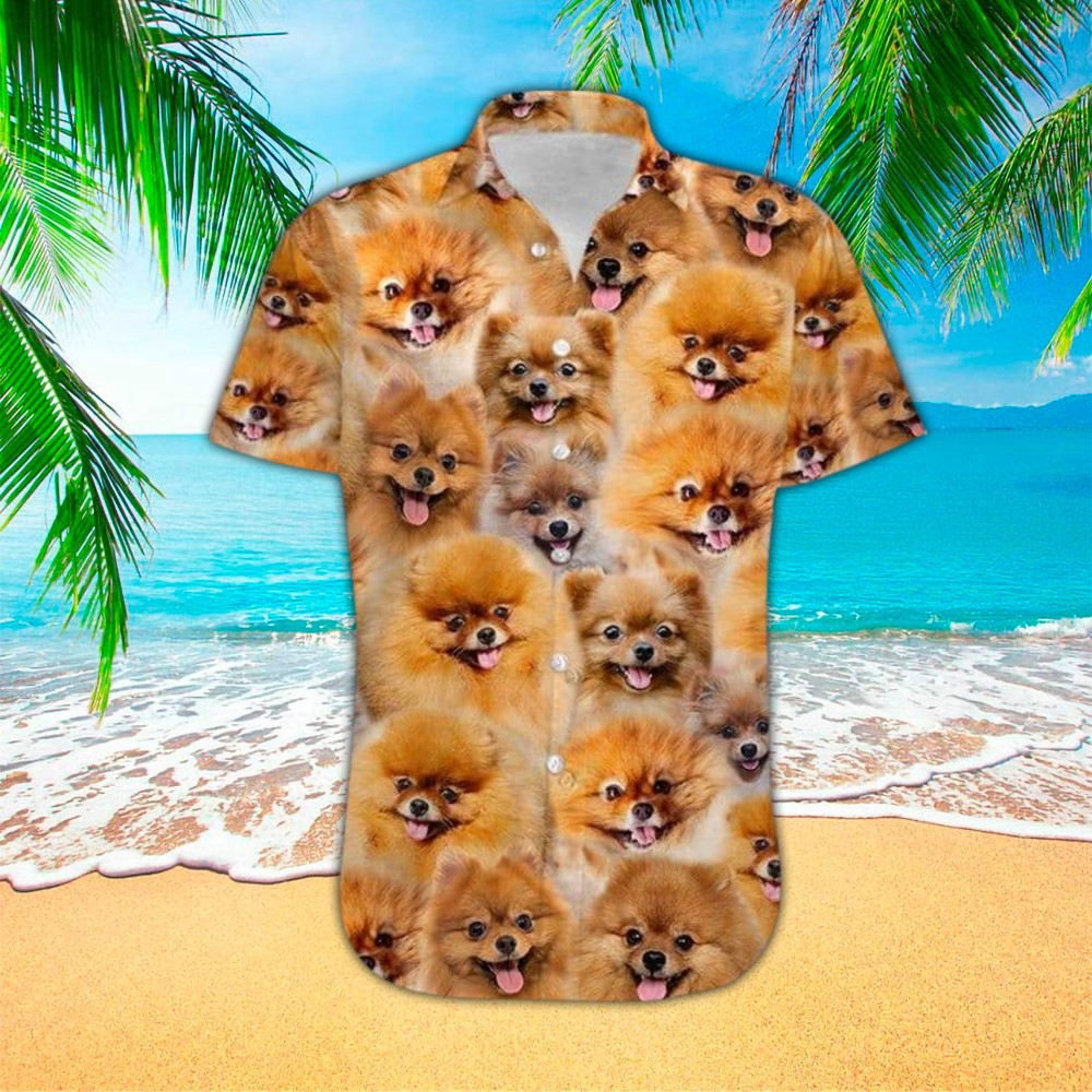 Pomeranian Hawaiian Shirt Perfect Gift Ideas For Pomeranian Lover Shirt For Men and Women