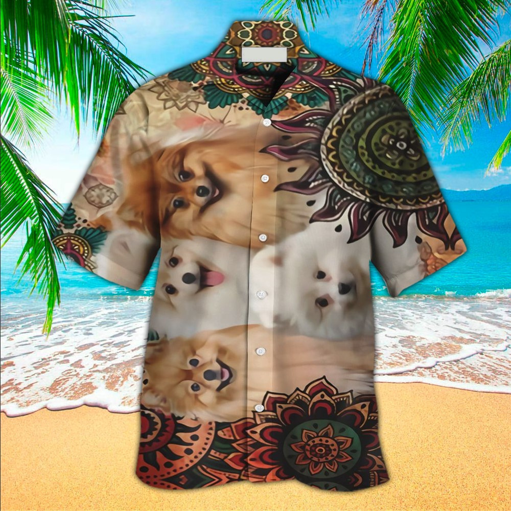 Pomeranian Hawaiian Shirt Pomeranian Button Up Shirt For Men and Women