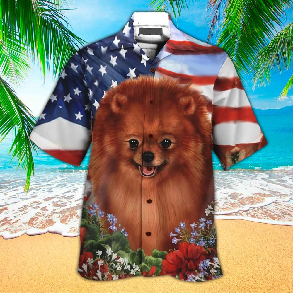 Pomeranian Hawaiian Shirt Pomeranian Button Up Shirt For Men and Women