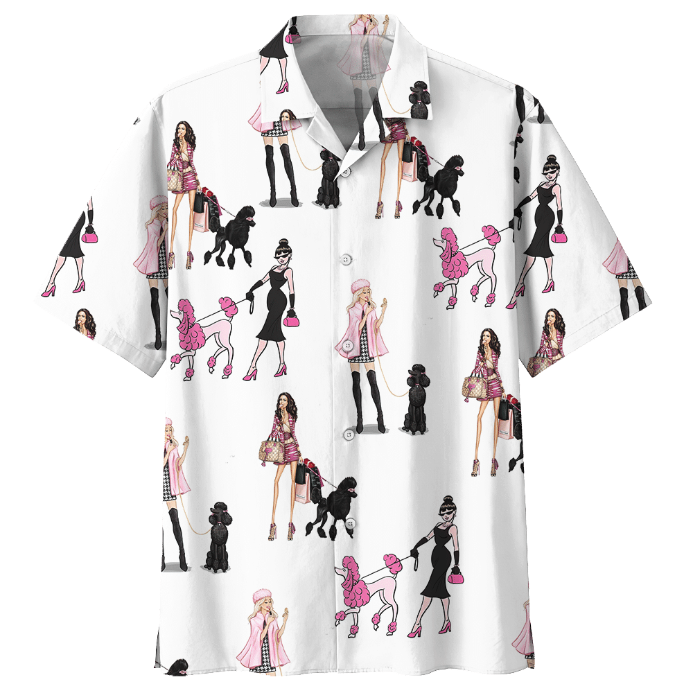 Poodle Hawaiian Shirt - Hawaiian Shirt For Men