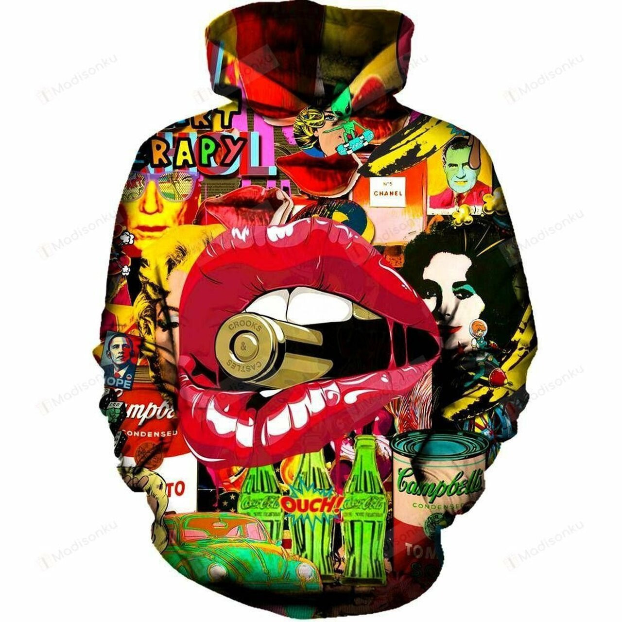 Pop Art Therapy 3d All Over Printed Hoodie