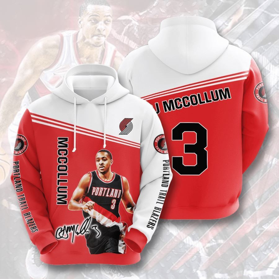 Portland Trail Blazers No1683 Custom Hoodie 3D All Over Print