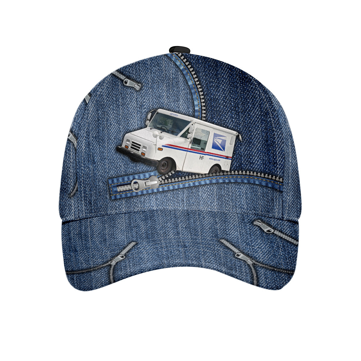 Postal Worker Zipper Jean Cap