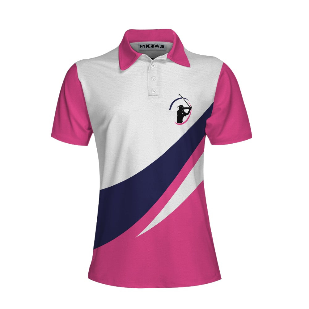 Practice Like A Champion Short Sleeve Women Polo Shirt Golf Shirt For Ladies