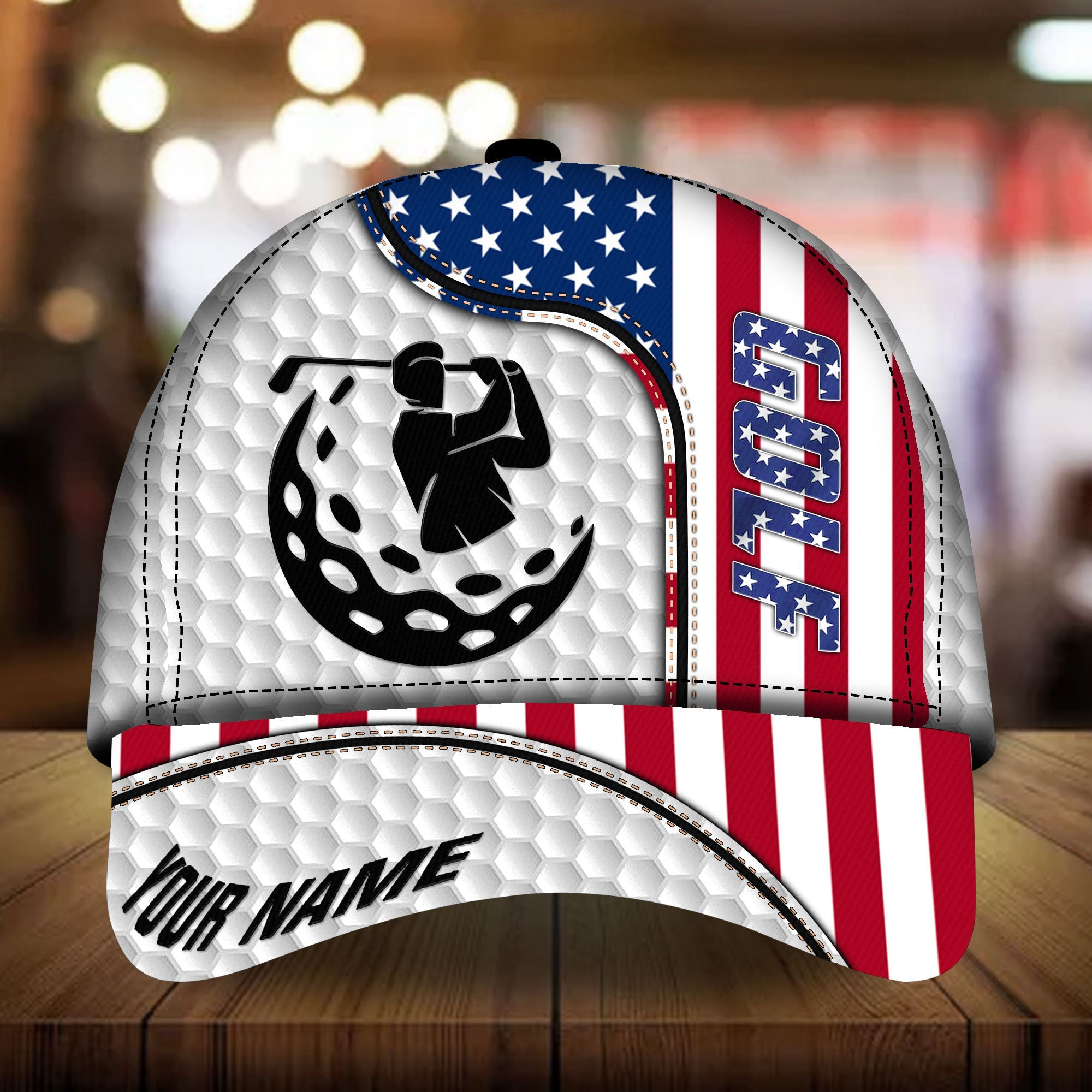 Premium American Golf 3D Hats For Lovers Multicolor Personalized Classic Cap