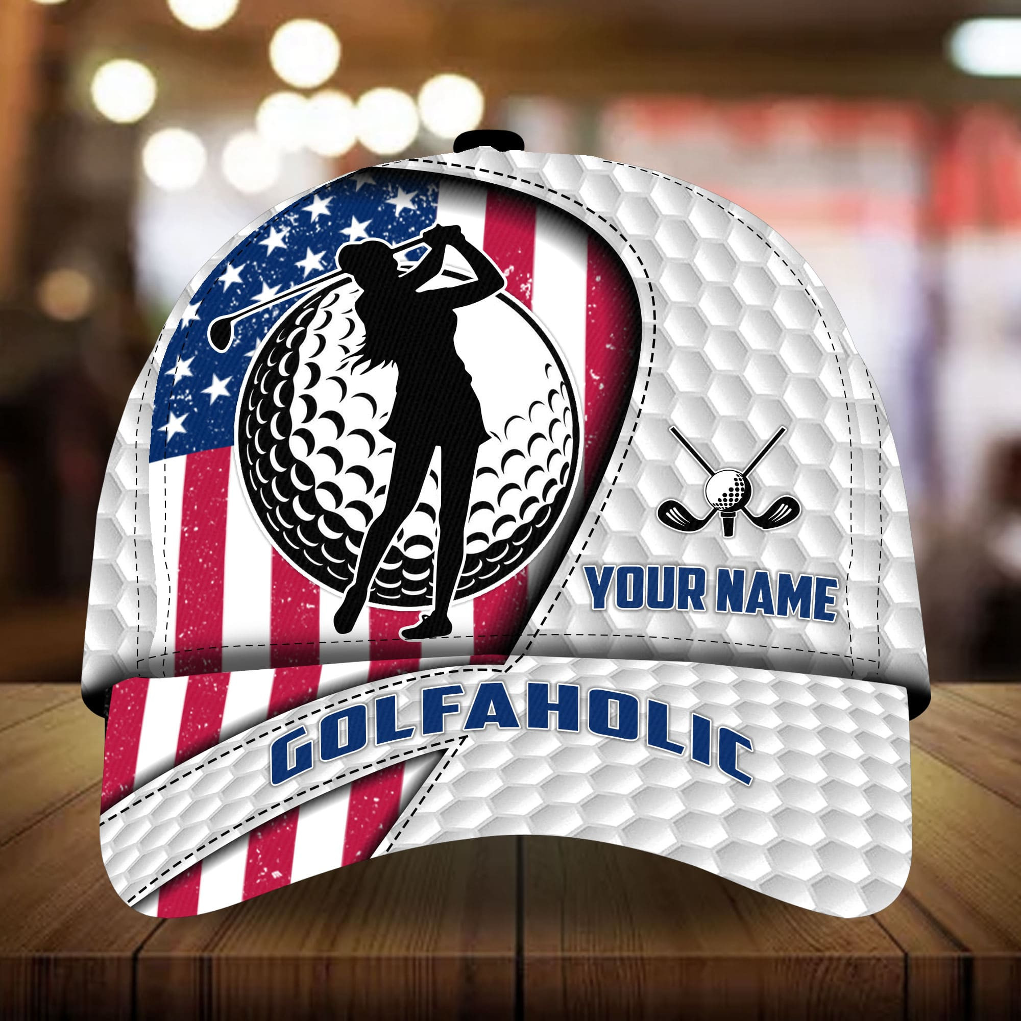Premium American Women Golfer 3D Hat Multicolor Personalized Classic Cap