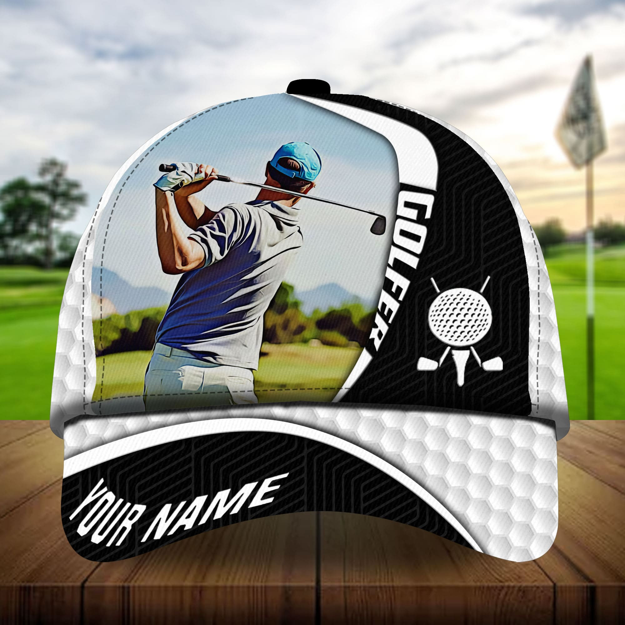 Premium Art Boomerang Golf Hats For Golf Lovers Multicolor Personalized Classic Cap