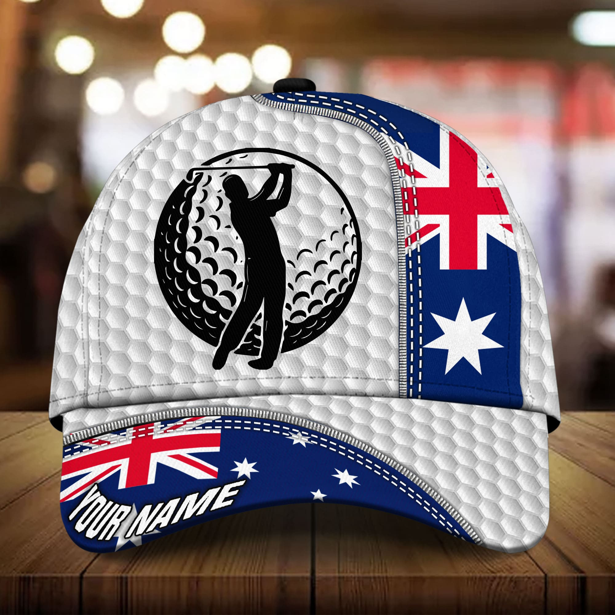 Premium Australia Art Golf 3D Hat Multicolor Personalized Classic Cap