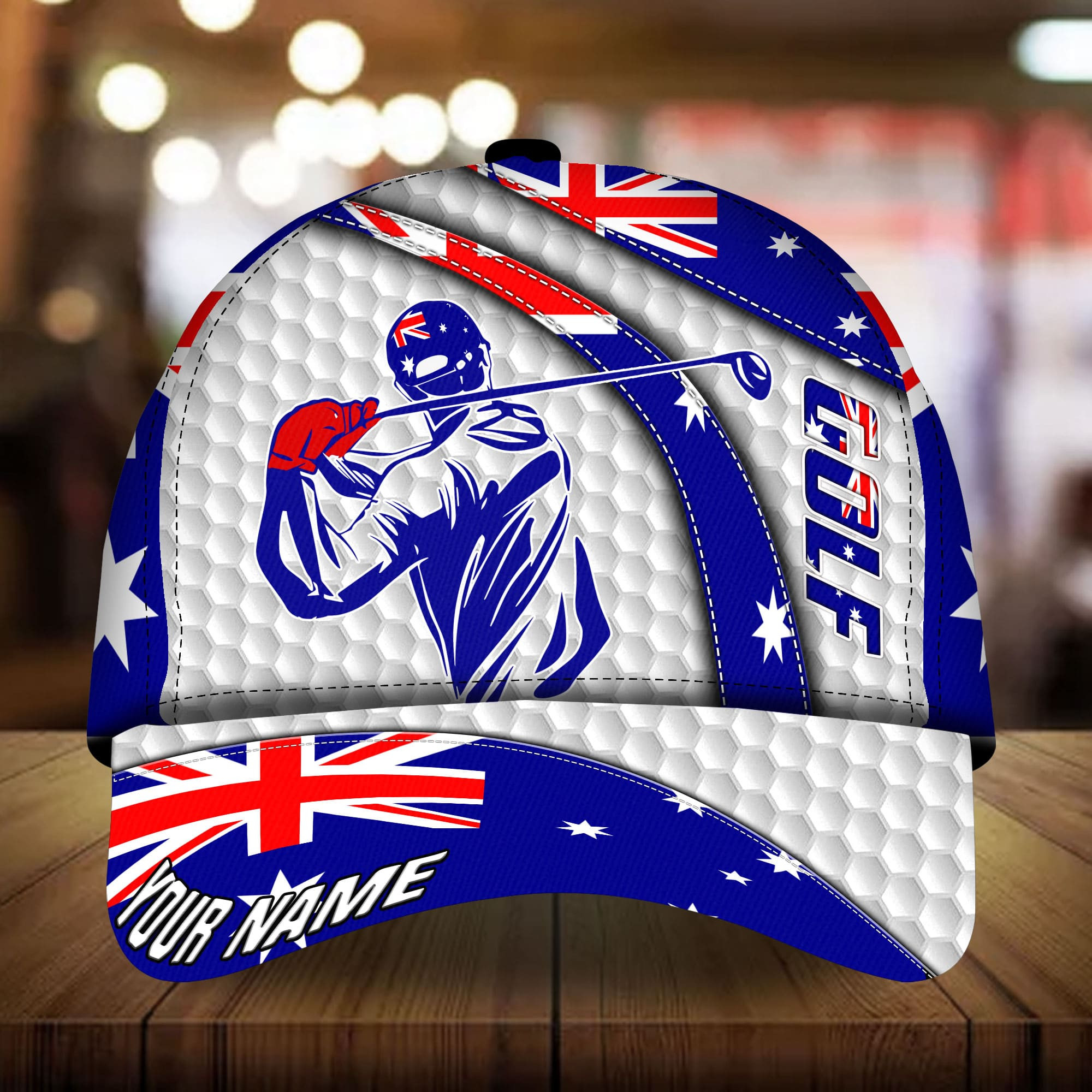 Premium Australian Golfer 3D Hats For Golf Lovers Multicolor Personalized Classic Cap