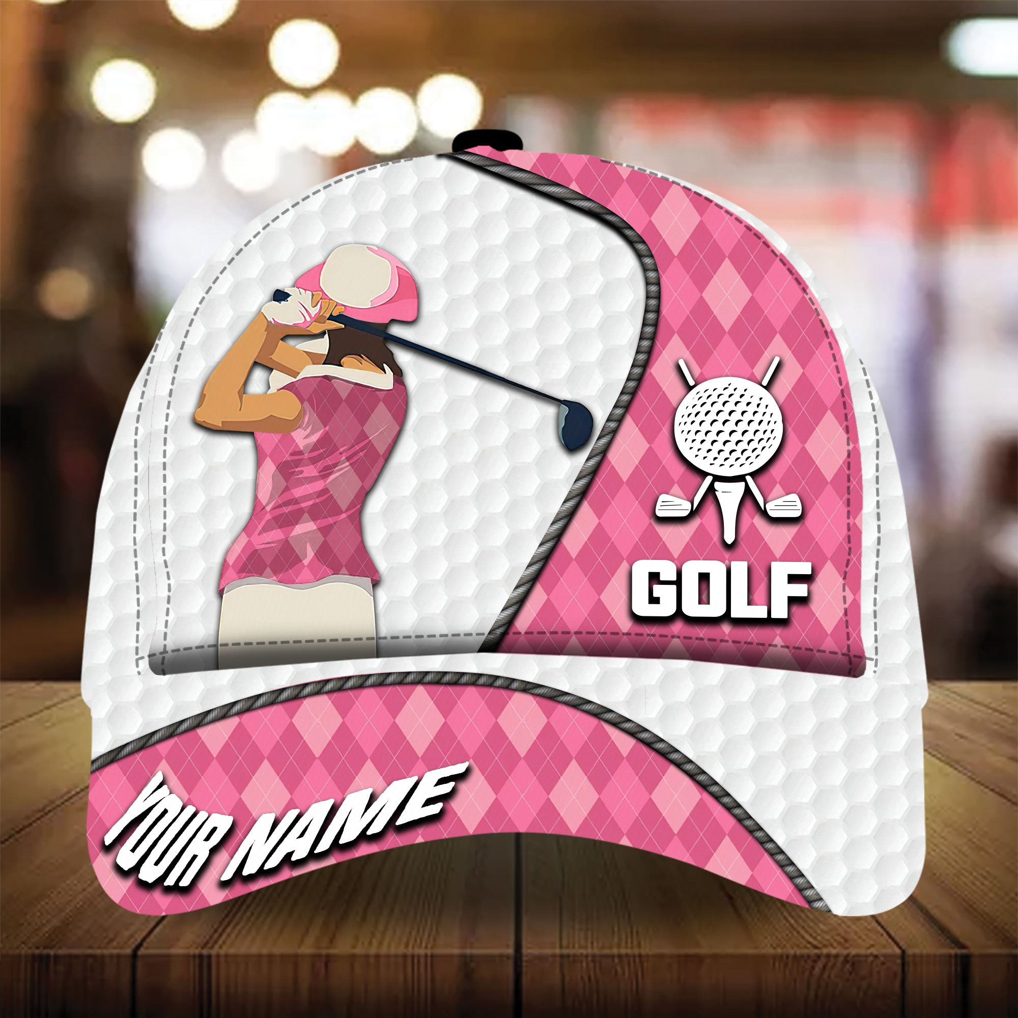 Premium Beautiful Play Golf Like A Girl Golf Hats Multicolored Personalized Classic Cap