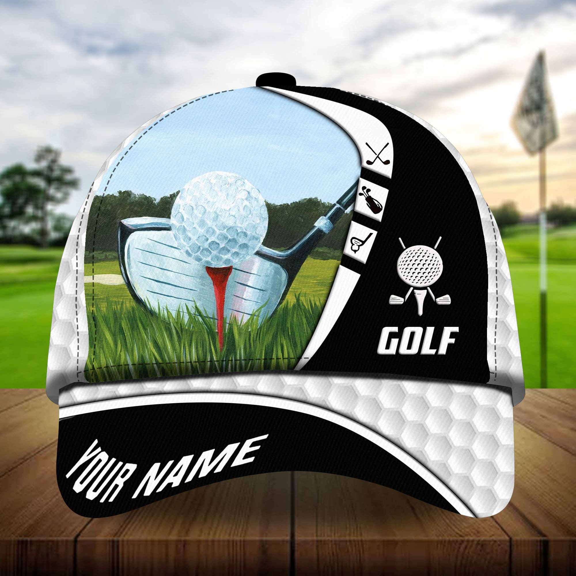 Premium Boomerang Cool Golf Hats For Golf Lovers Multicolor Personalized Classic Cap