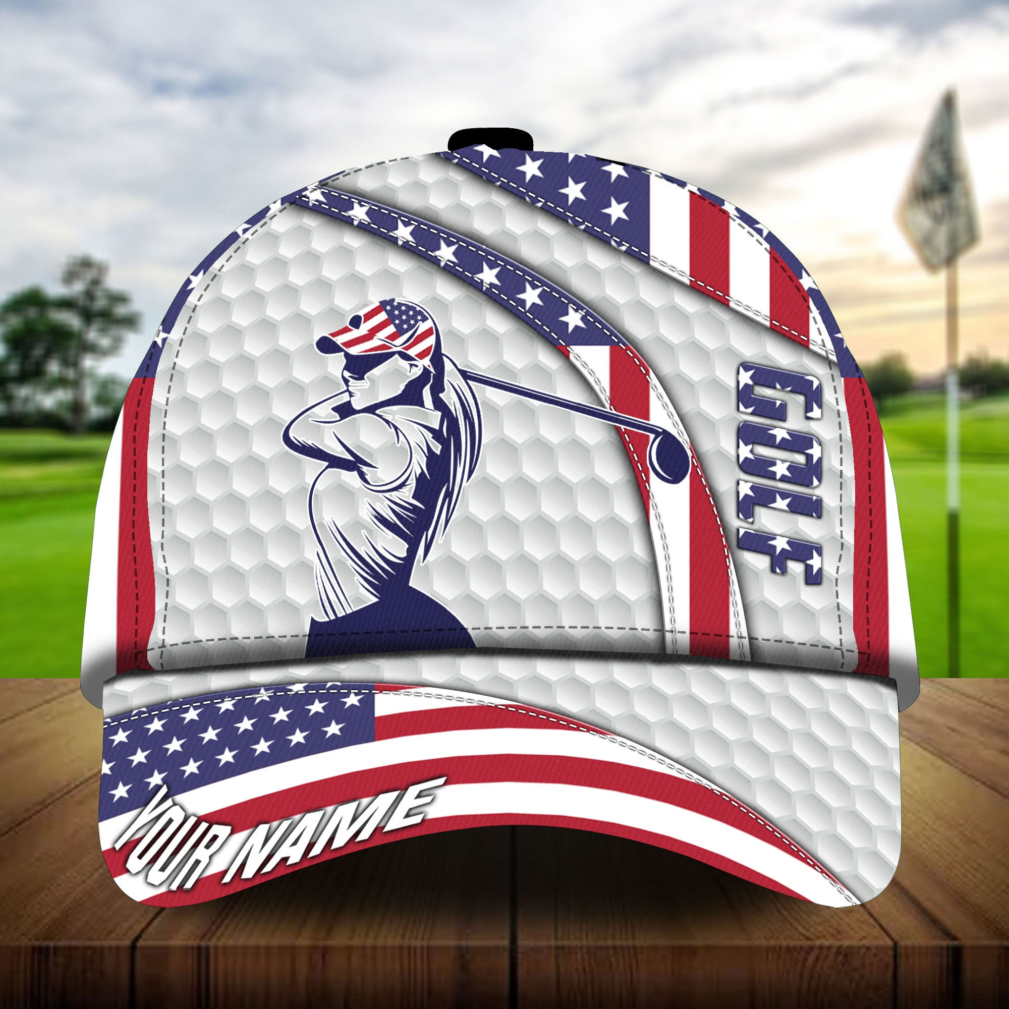 Premium Cool American Golf Girl Golf Hats For Women Multicolor Personalized Classic Cap