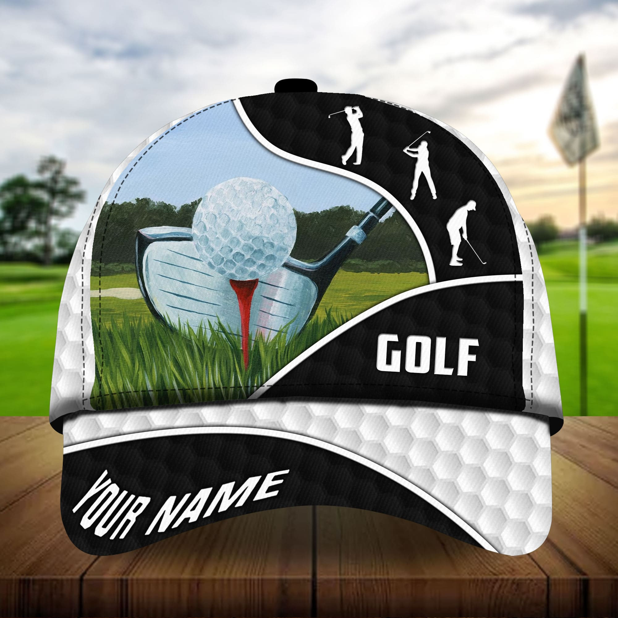 Premium Cool Golf Art Golf Hats For Golf Lovers Multicolor Personalized Classic Cap