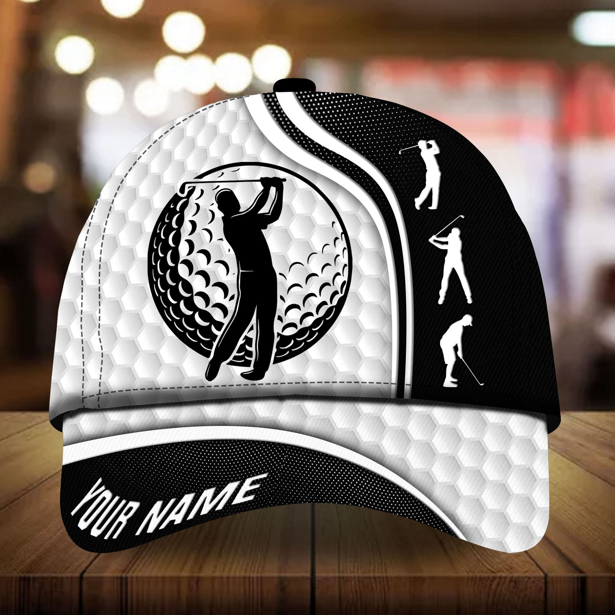 Premium Cool Golfer And Ball Golf Hats For Golf Lovers Multicolored Personalized Classic Cap