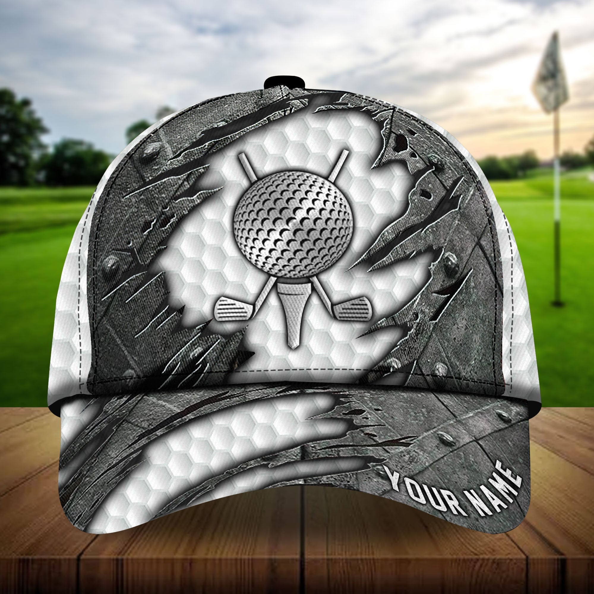 Premium Cool Metal Golf Lovers Golf Hats Multicolored Personalized Classic Cap