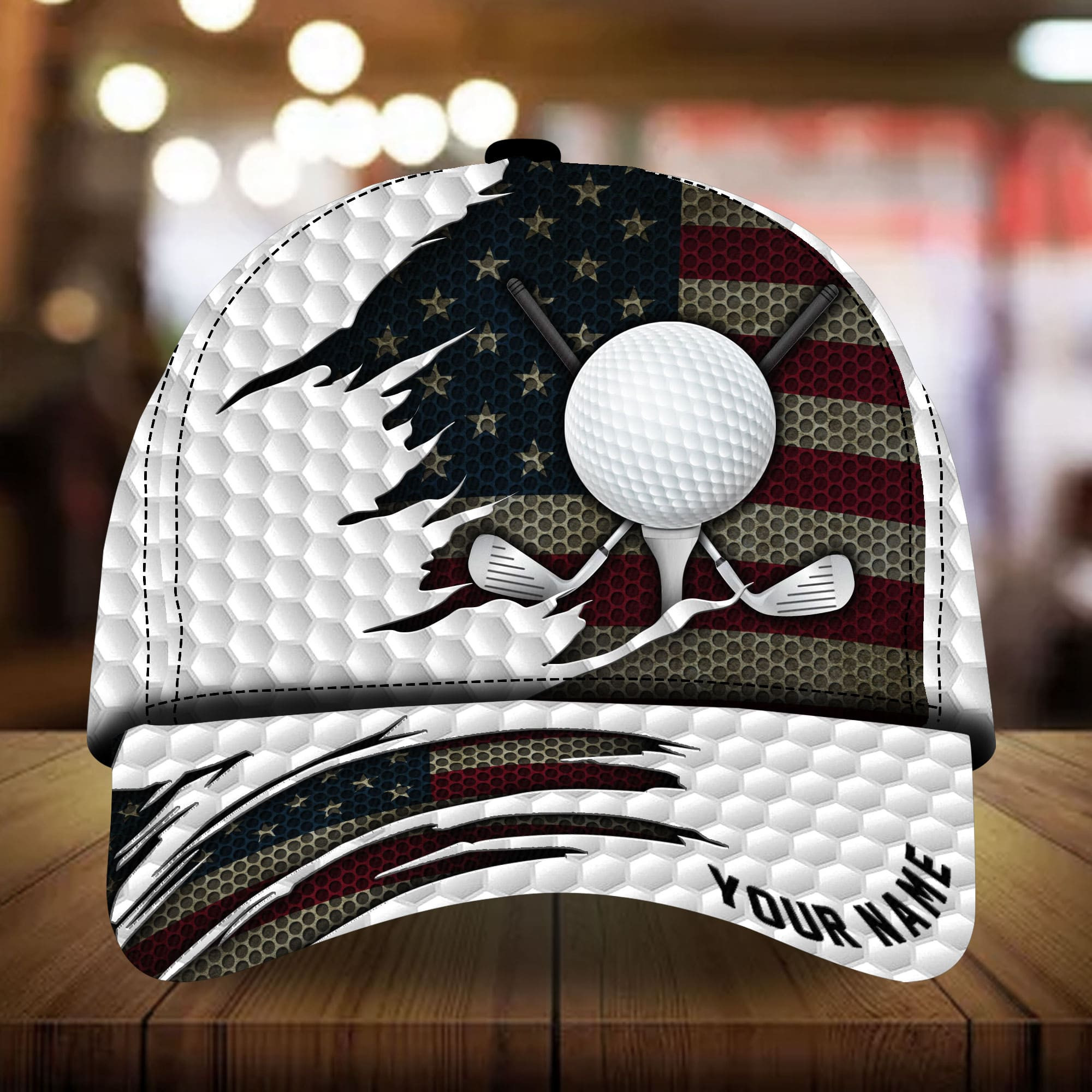 Premium Cracked Golf For Lovers Multicolor Personalized Classic Cap