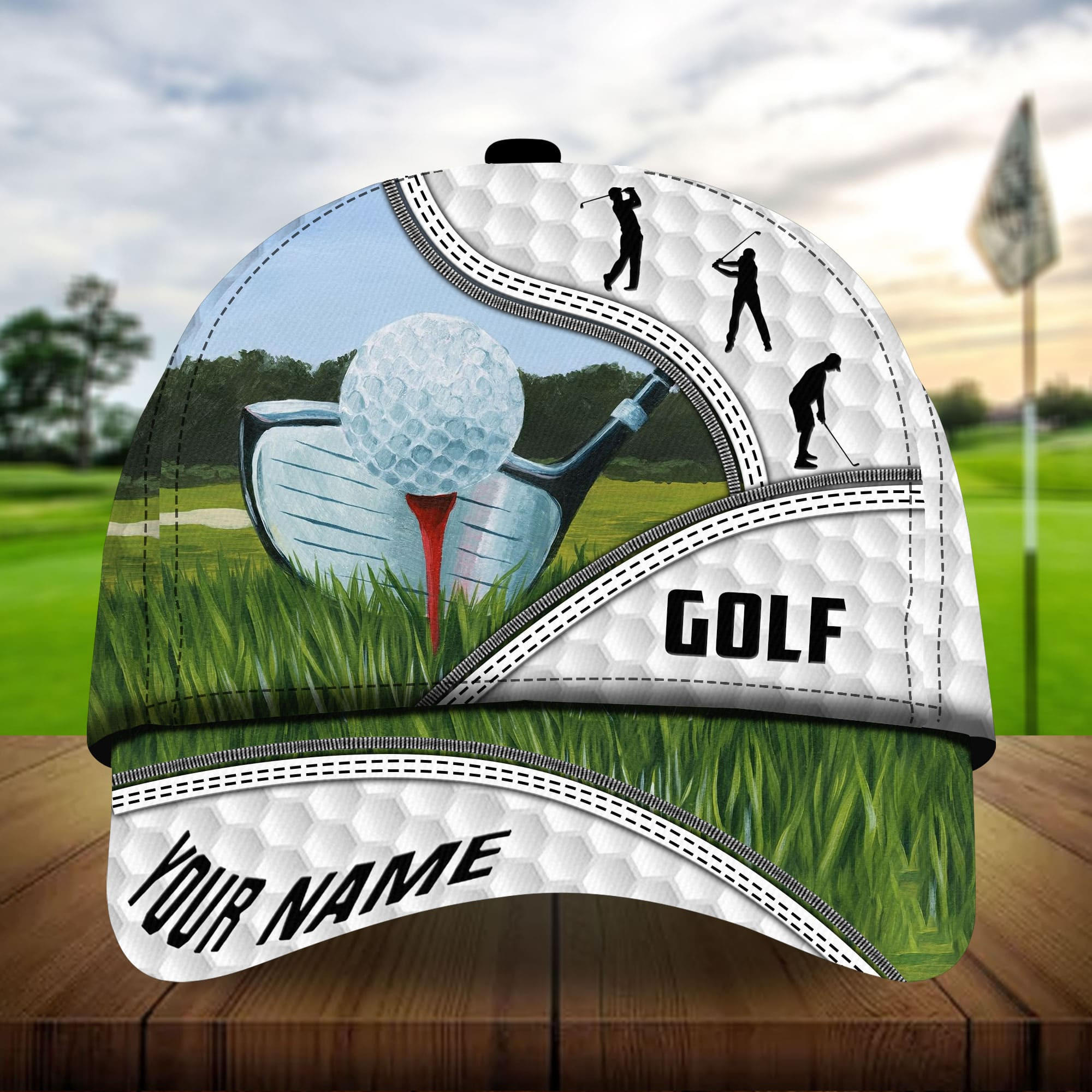 Premium Unique Golf Art Golf Hats For Golf Lovers Multicolor Personalized Classic Cap