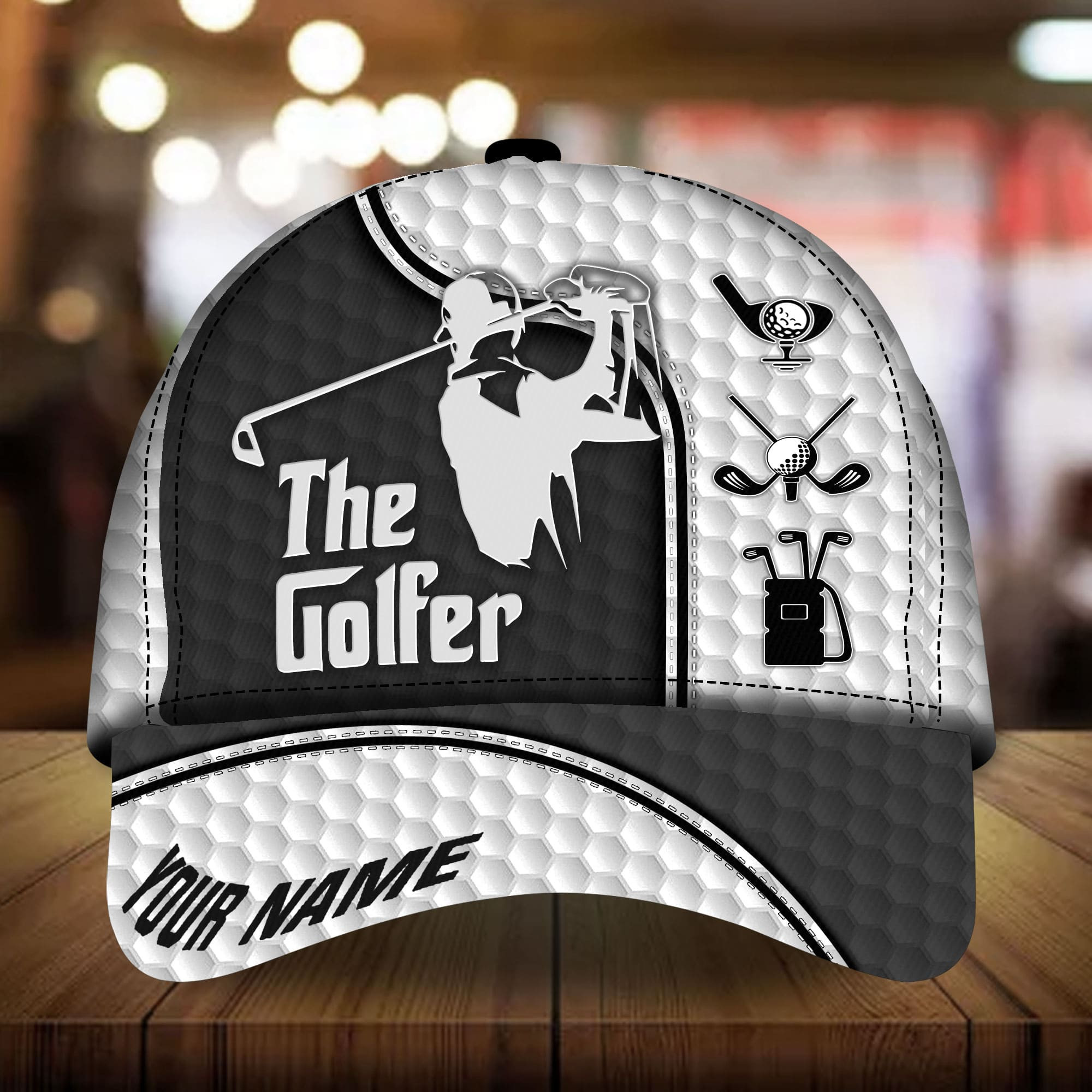 Premium The Golfer 3D Hats Multicolor Personalized Classic Cap