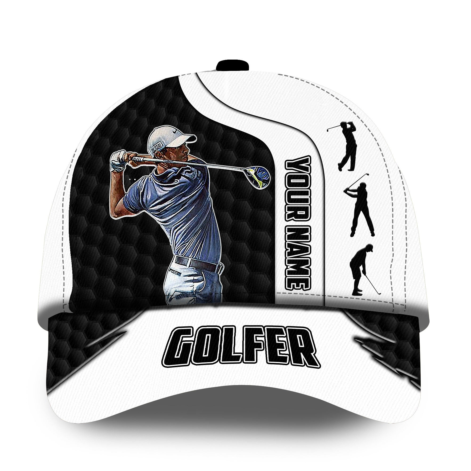 Premium Unique Cool Golfer Golf Hats For Golf Lovers Multicolored Personalized Classic Cap