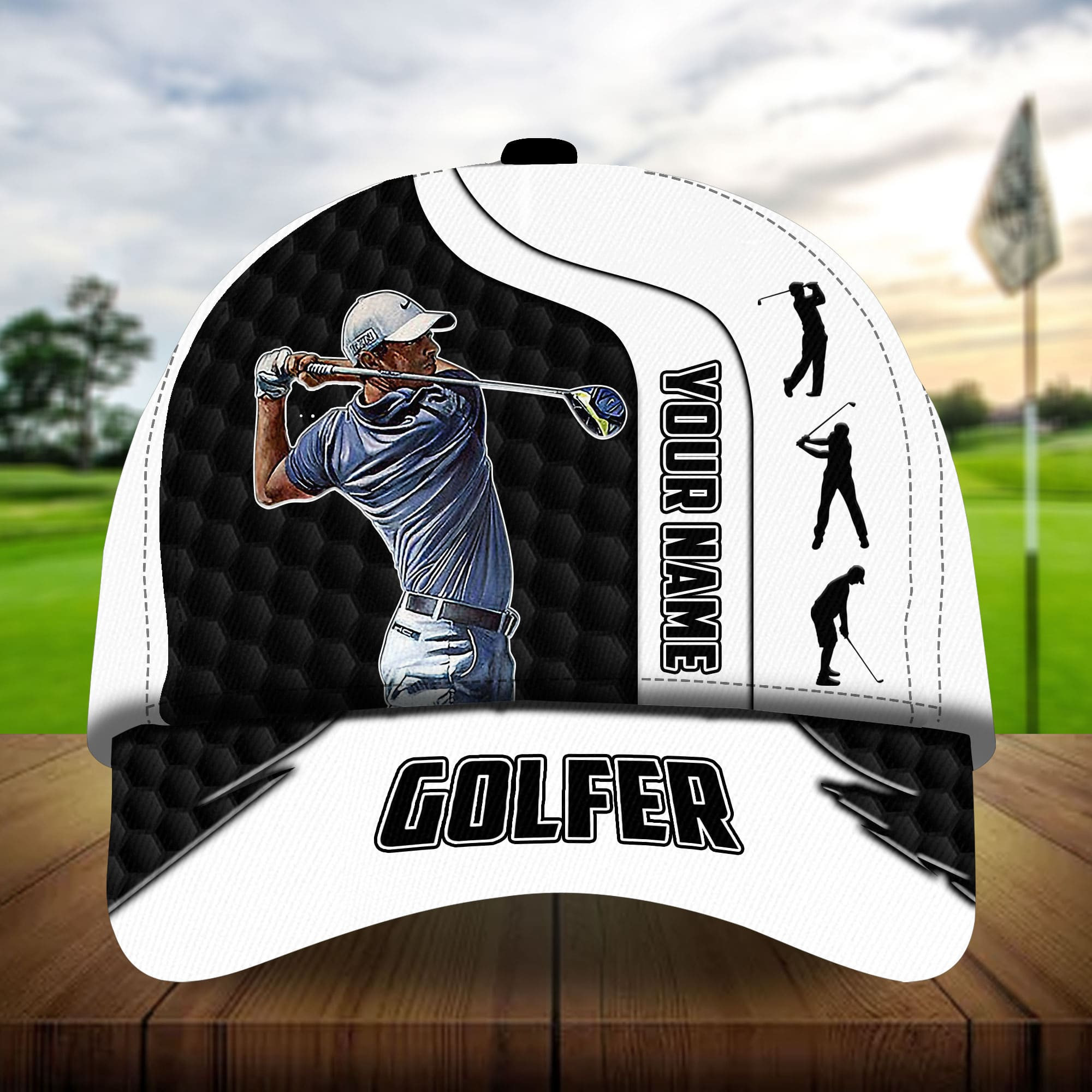 Premium Unique Cool Golfer Golf Hats For Golf Lovers Multicolored Personalized Classic Cap