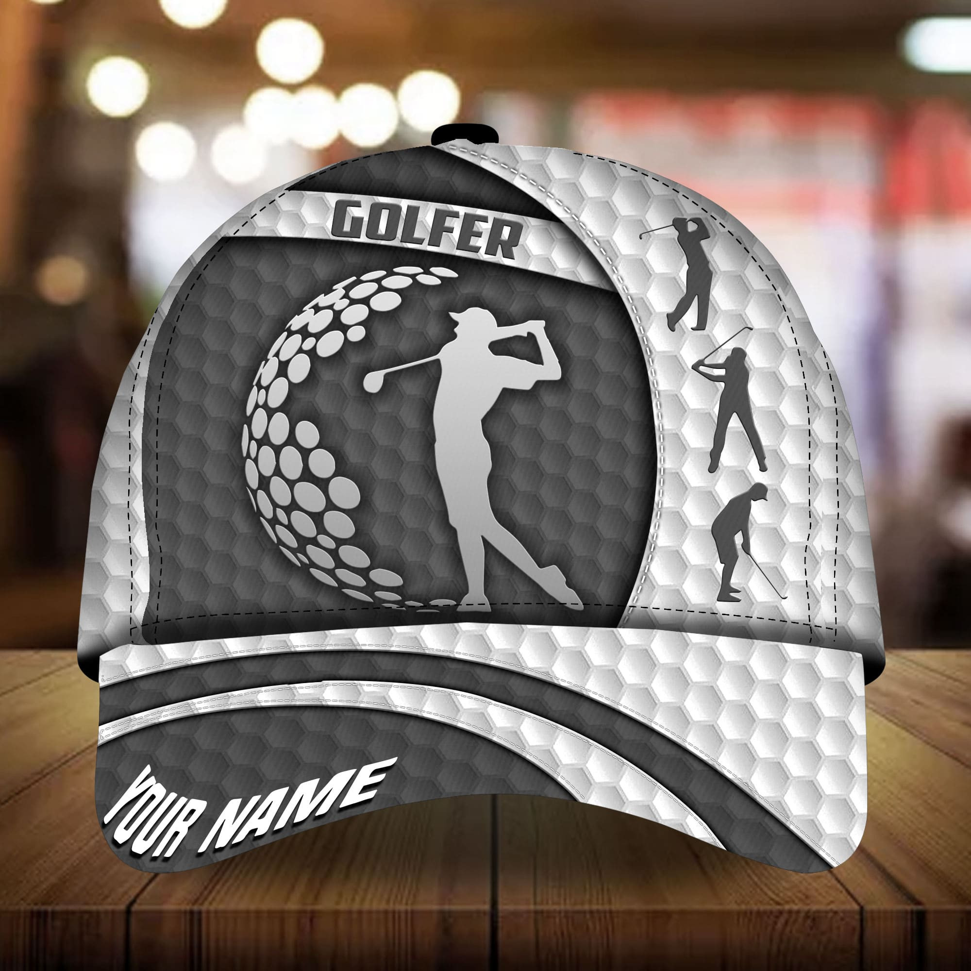 Premium Unique Golf 3D Printed Hats For Lovers Multicolor Personalized Classic Cap