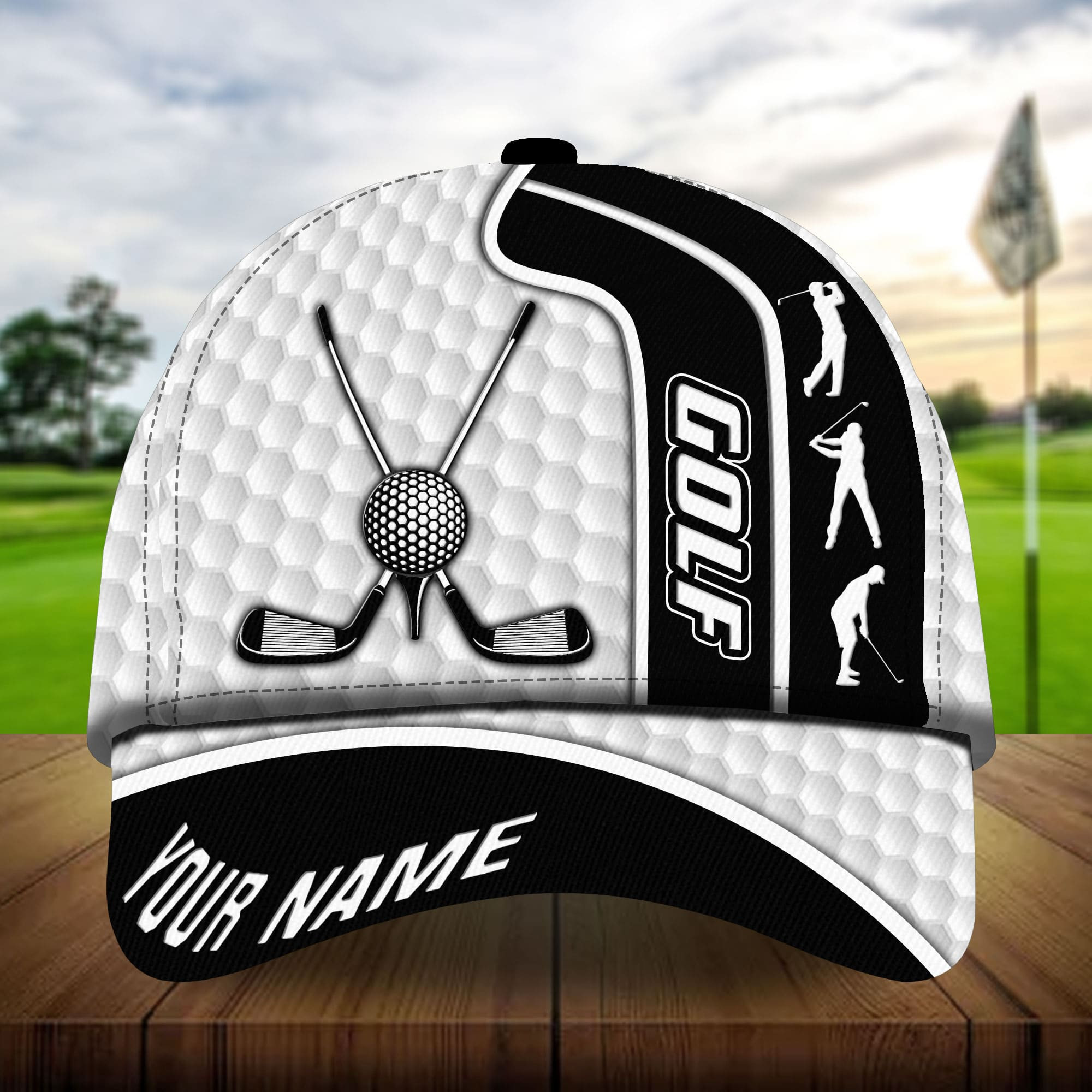 Premium Unique Golf Club Cross And Ball Golf Hats For Golf Lovers Multicolored Personalized Classic Cap