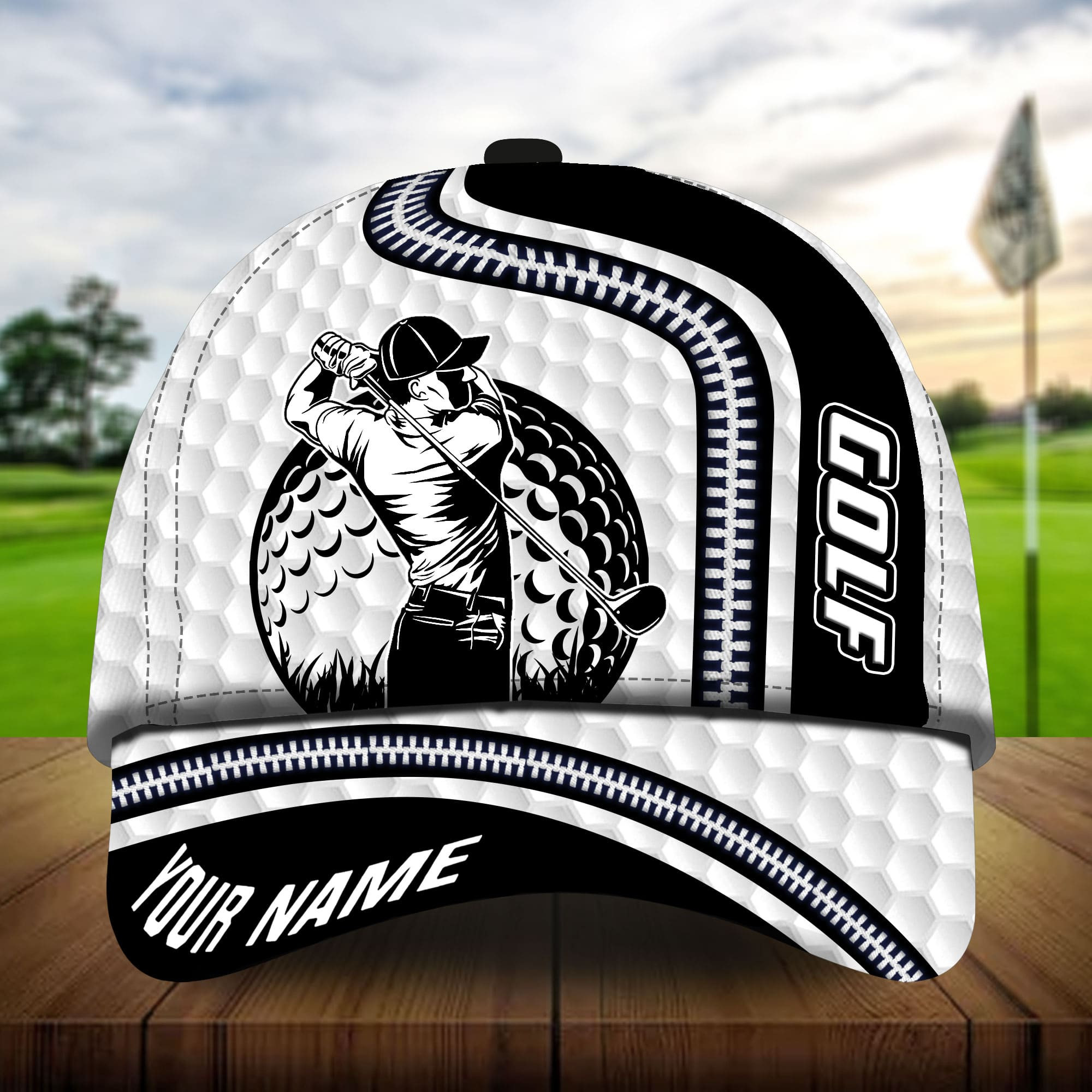 Premium Unique Golf Man Golf Hats For Golf Lovers Multicolored Personalized Classic Cap