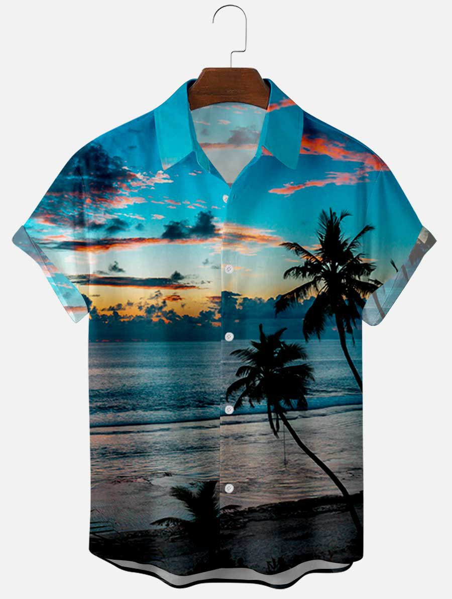 Printed Holiday Shirts  Tops Hawaiian Shirt for Men Women