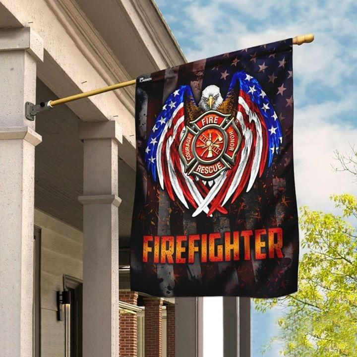 Proud Firefighter Flag Garden Flag House Flag