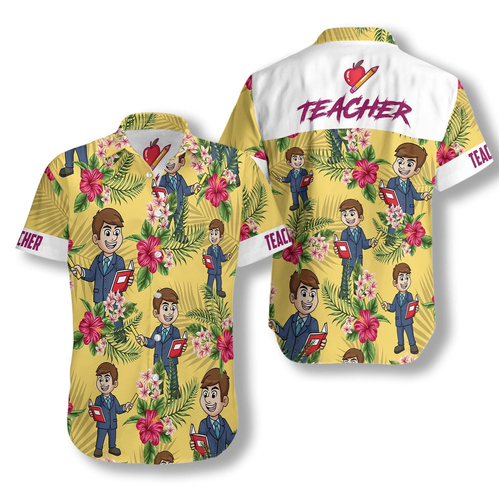 Proud Teacher Hawaiian Shirt for Men and Women
