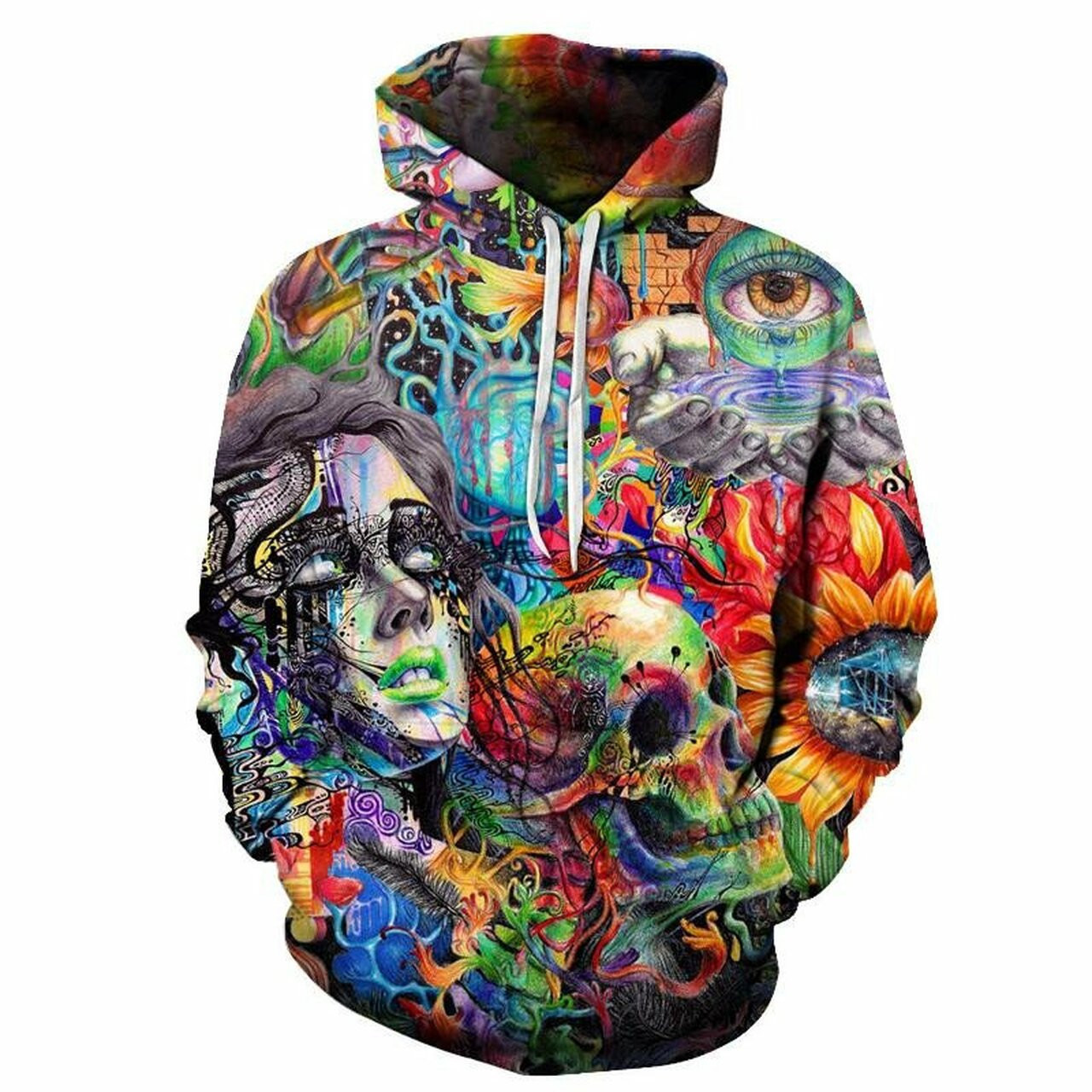 Psychedelic 3d All Over Print Hoodie