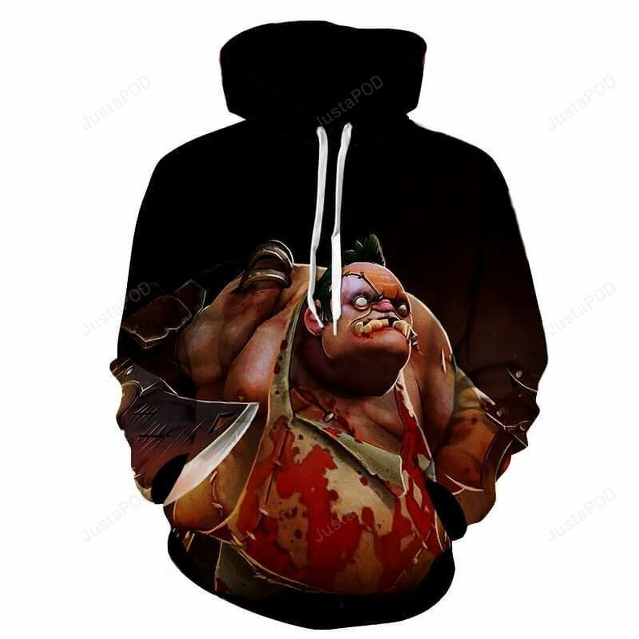 Pudge 3d All Over Print Hoodie