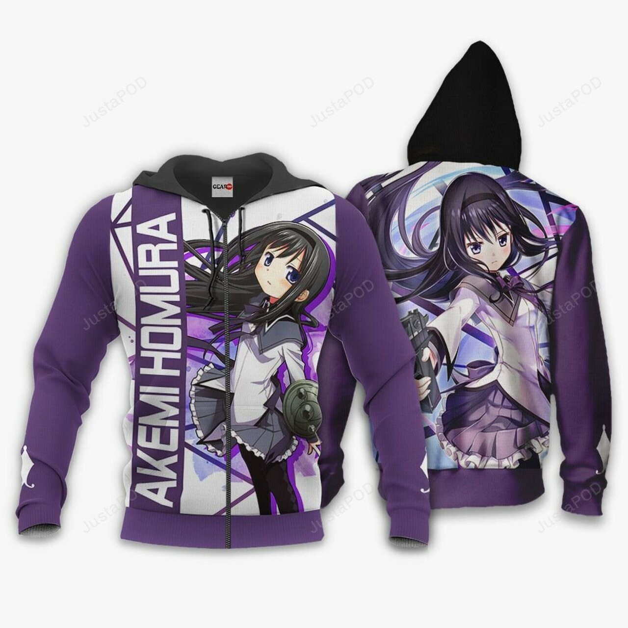 Puella Magi Madoka Magica Akemi Homura Anime 3d All Over Print Hoodie