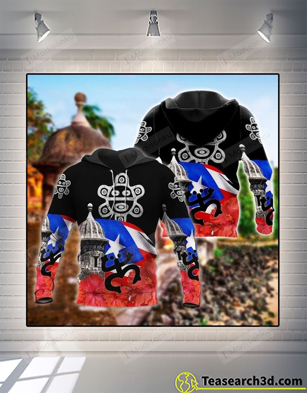 Puerto Rico 3D All Over Print Hoodie