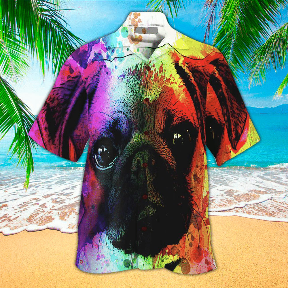 Pug Aloha Shirt Hawaiian Shirt For Pug Lovers Shirt For Men and Women