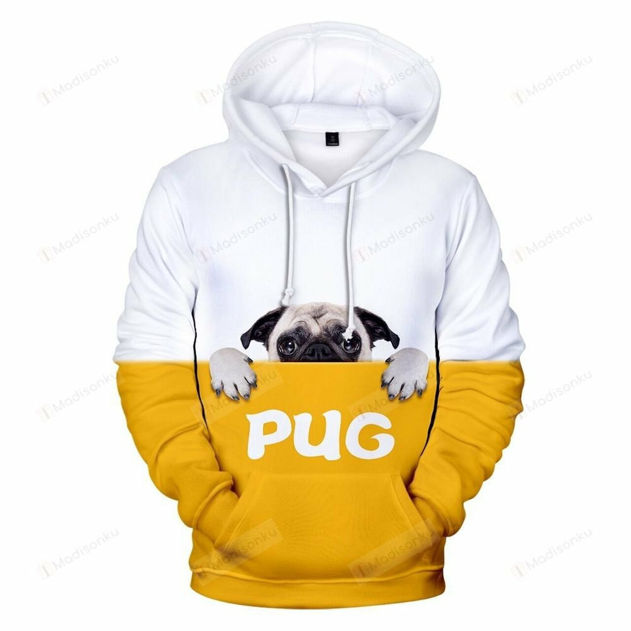 Pug For Unisex 3d All Over Print Hoodie