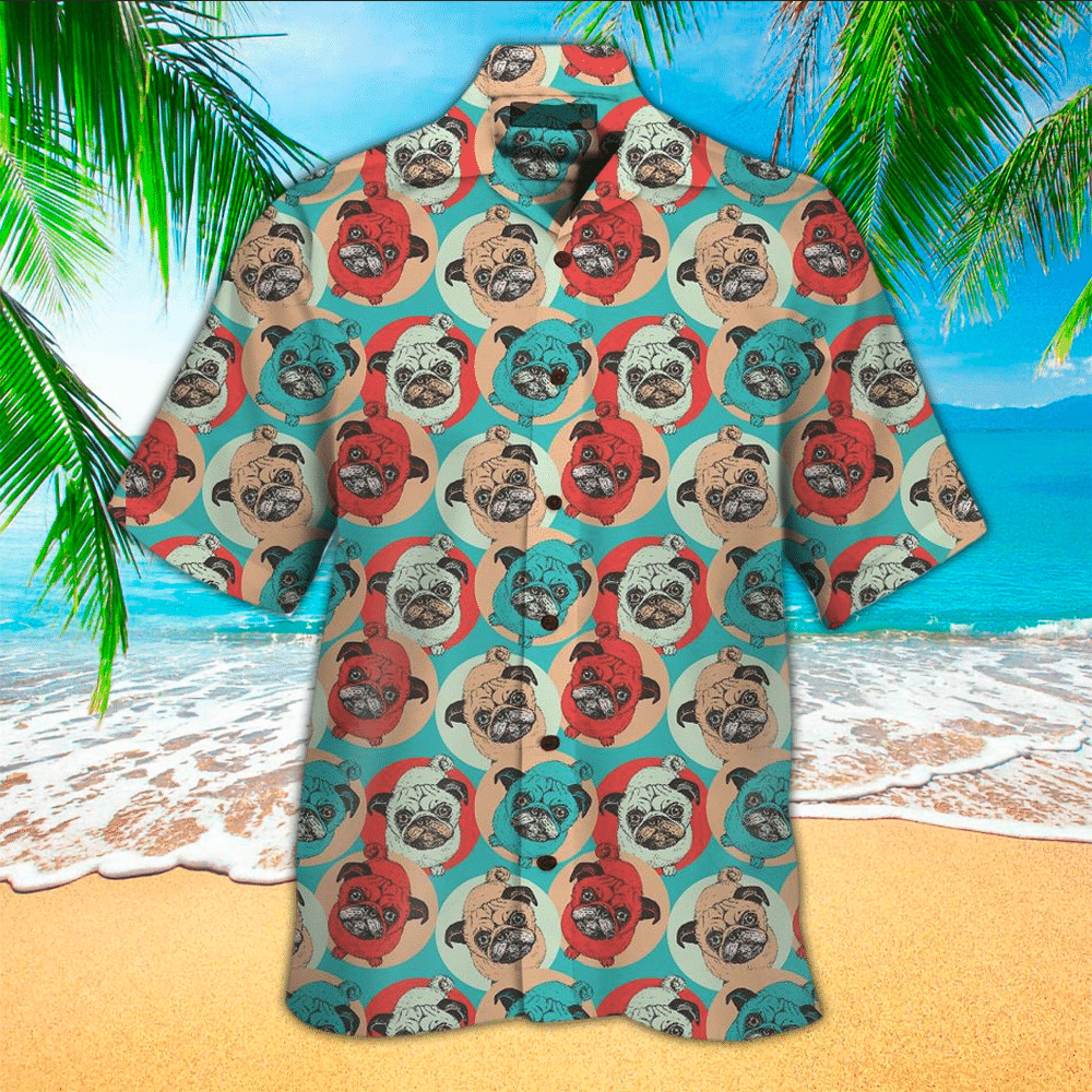 Pug Hawaiian Shirt Hawaiian Shirt For Pug Lover Shirt For Men and Women