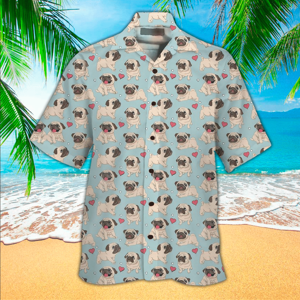 Pug Hawaiian Shirt Perfect Gift Ideas For Pug Love Shirt For Men and Women