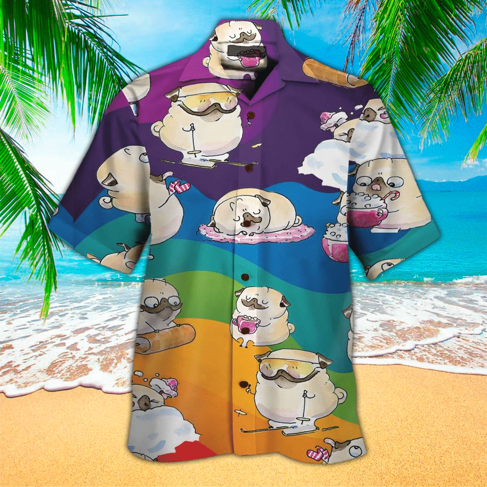 Pug Hawaiian Shirt Perfect Gift Ideas For Pug Love Shirt For Men and Women