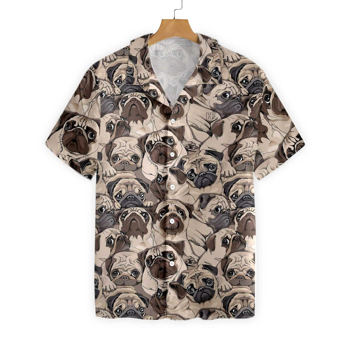 Pug Is My Life Shirt For Men Hawaiian Shirt