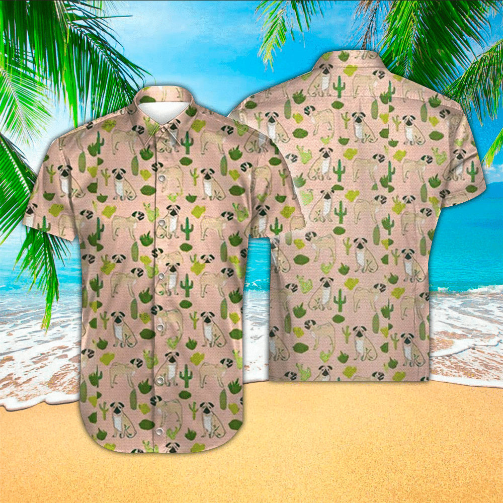 Pug Shirt Pug Hawaiian Shirt For Pug Lovers Shirt For Men and Women