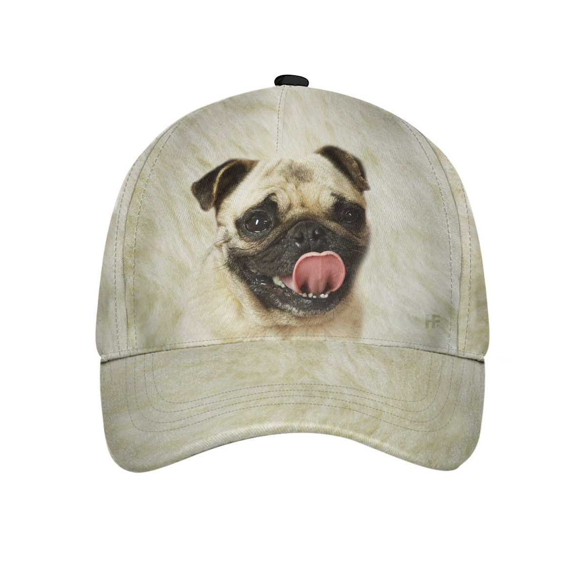 Pug Tongue Out Cap